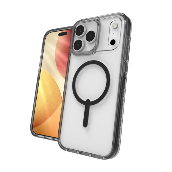ZAGG Santa Cruz Snap Backcover – für Apple iPhone 17 Pro Max, Schwarz/Transparent, bis 4 m Sturzsicher