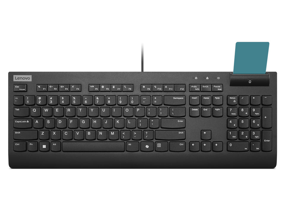 Lenovo Smartcard Wired Keyboard II AI – Tastatur, kabelgebunden, CH-Layout (DE-CH), mit Smartcard-Leser