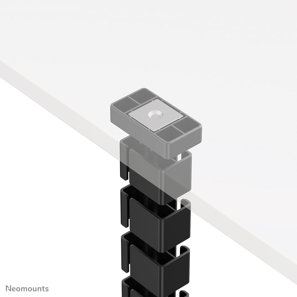Neomounts ADS06-132BL – Kabelführung, höhenverstellbar, 130 × 99,4 × 3,2 cm, Kunststoff, Schwarz
