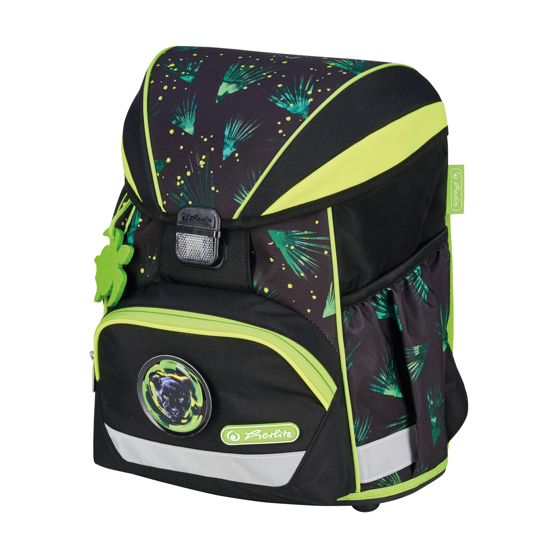 Herlitz UltraLight XL Plus – Schulrucksack-Set 4-teilig, Dschungel, 22 l, 32×39×25 cm, mit Brustgurt