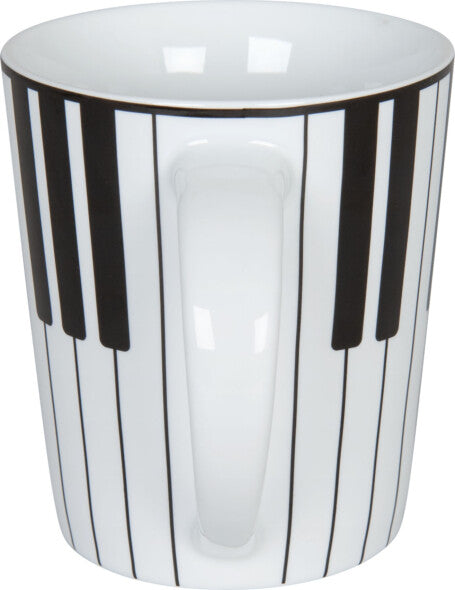 Könitz Porzellan Könitz Becher Piano – 380 ml, Ø 9,0 cm, Porzellan, Weiss, spülmaschinenfest, mikrowellengeeignet