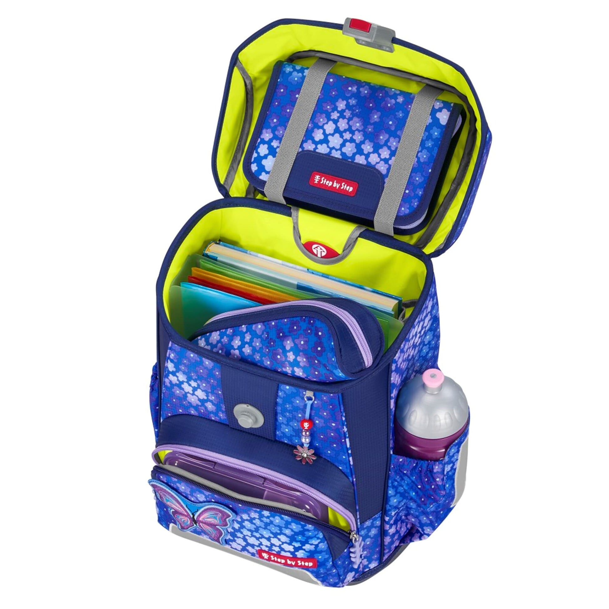 Step by Step Schulrucksack-Set Cloud – 5-teilig – Butterfly Maja – Recycelte Materialien