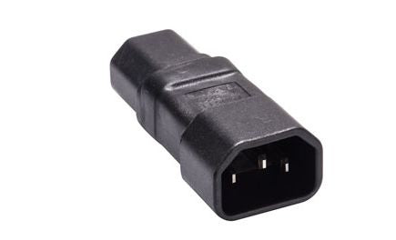 Microconnect Adapter IEC 320 C14 zu C15 – 15 A, 250 V – Schwarz