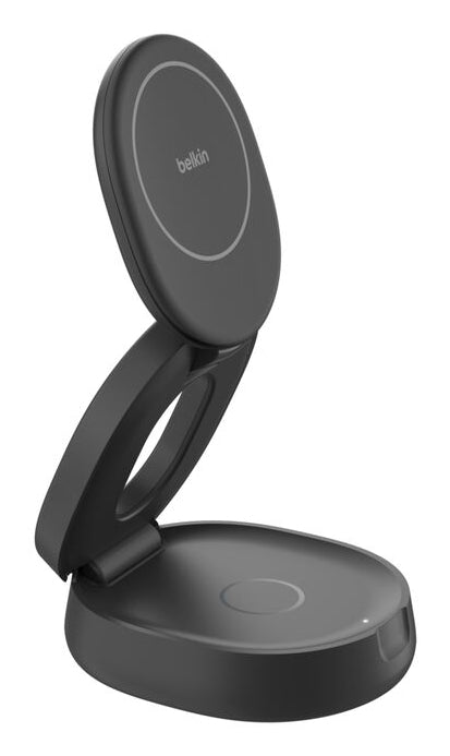 Belkin BOOSTCHARGE Ladestation – 15 W, Qi2, magnetisch, verstellbar, 2-in-1