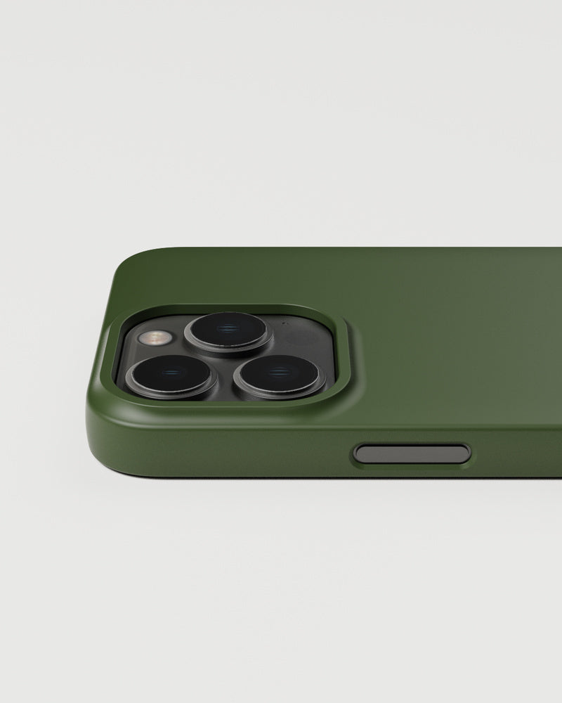 Nudient Thin Case – Backcover – für Apple iPhone 13 Pro, MagSafe, Recycling-Kunststoff, Pine Green