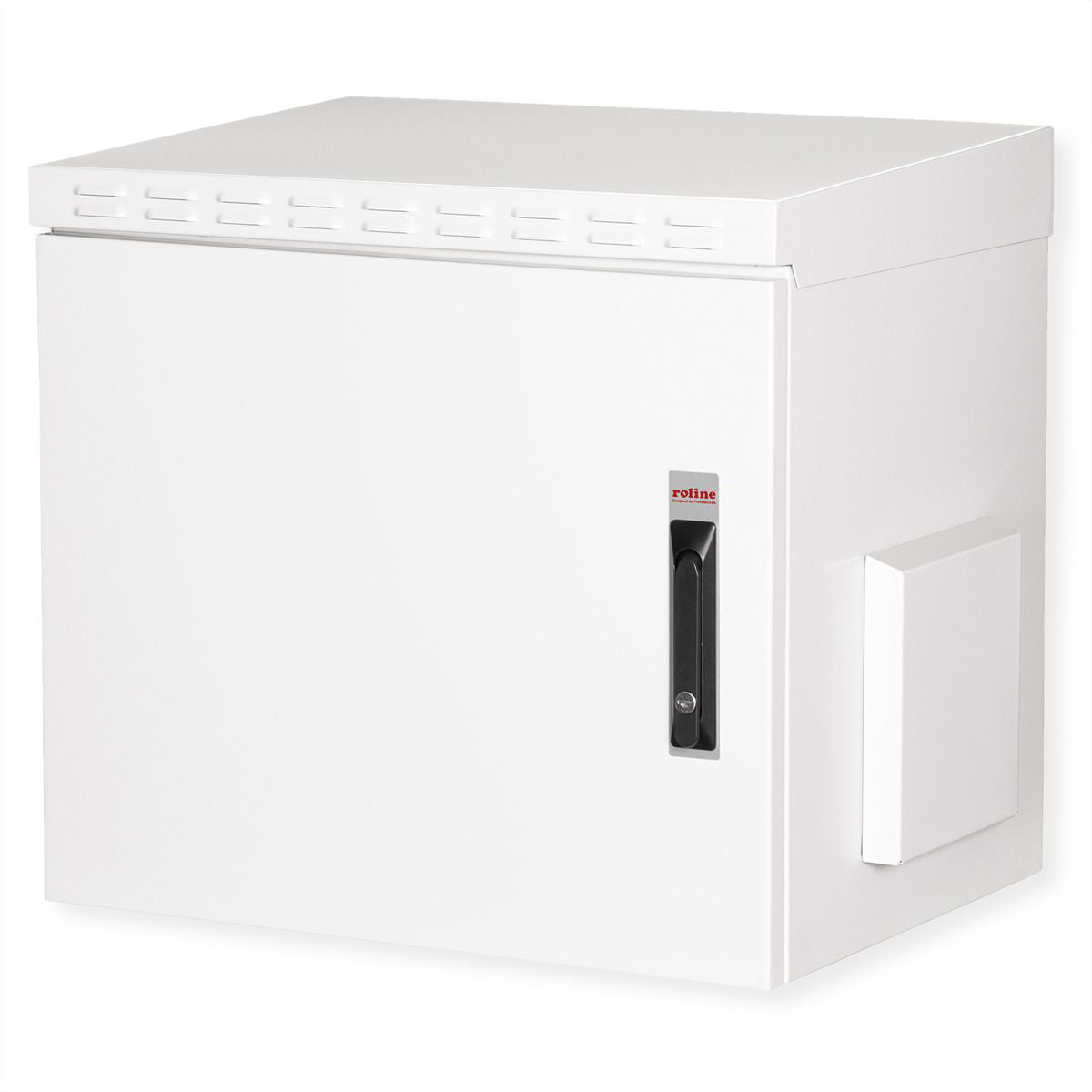ROLINE Pro – 19" Wandverteiler 9U, IP55, abschliessbar, 600 × 450 × 579 mm, lichtgrau, Stahl
