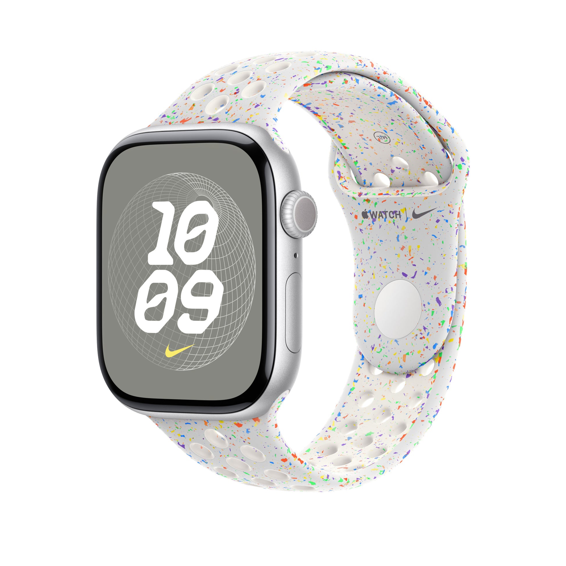 Apple Pure Platinum Sport Band – Armband – für Apple Watch 46 mm, S/M, Polymer