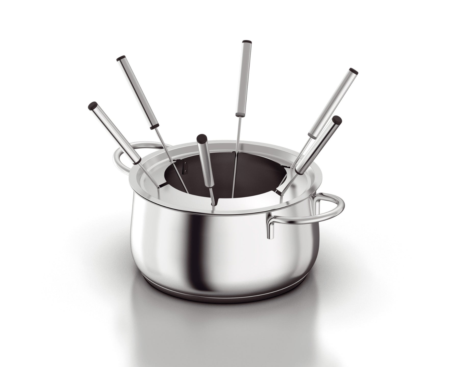 Koenig Fondue-Set B02238 – Edelstahl, 2 l, 6 Personen – elektrisch