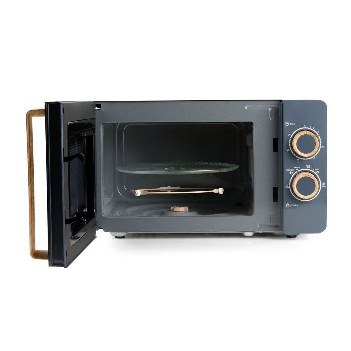 Domo Solo-Mikrowelle DO3320 – 20 l – 700 W – schwarz/holz