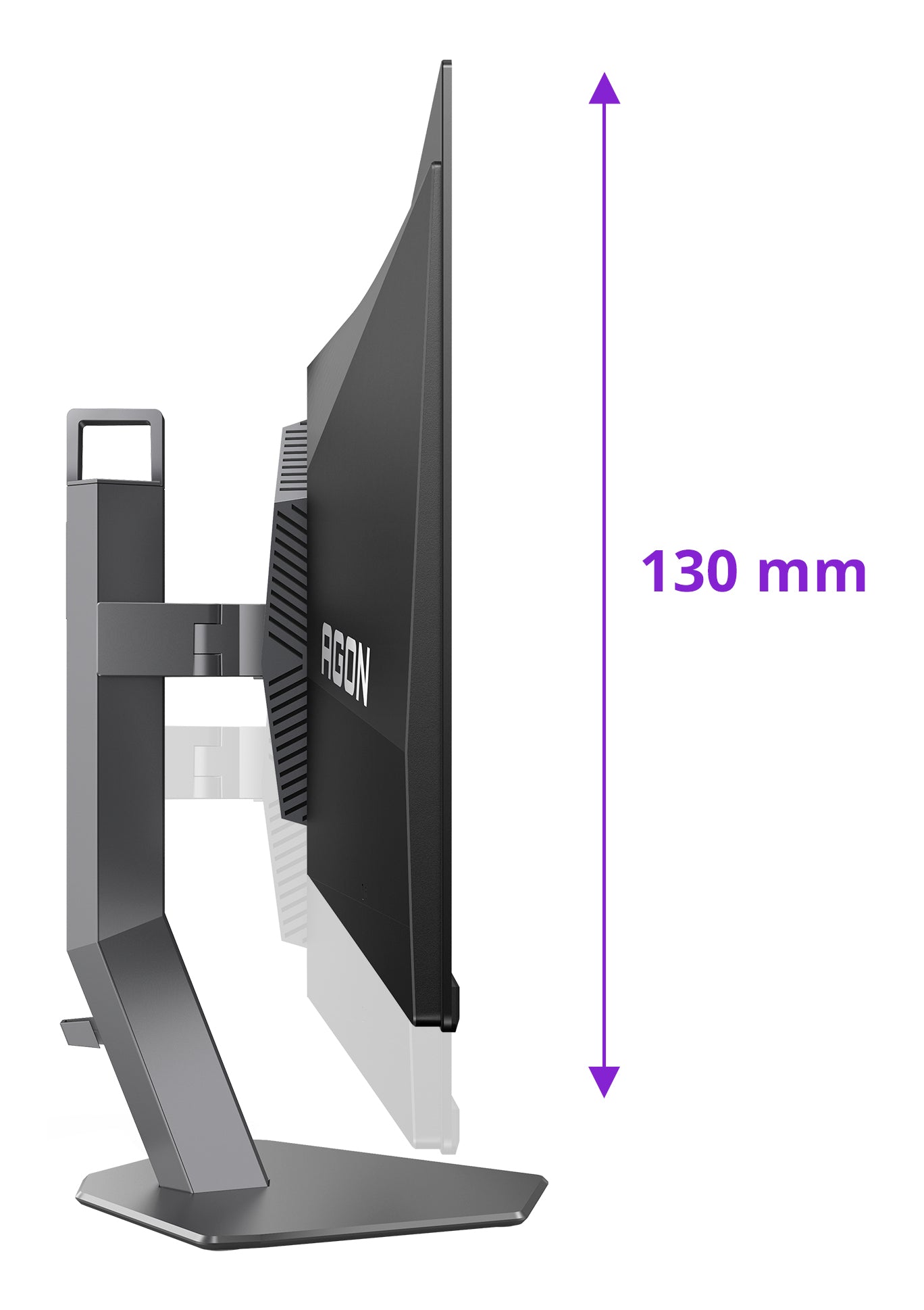 AOC AG276QKD2 – Monitor, 26,5", IPS, 500 Hz, USB-C, Gebogen, Eingebaute Lautsprecher, Adaptive Sync, Schwarz