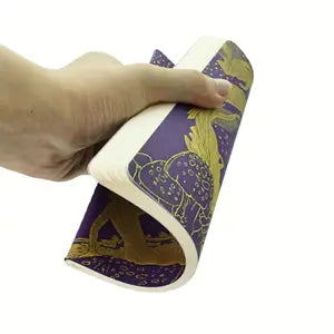 Paperblanks Notizheft – A5 – 100 g/m² – Hardcover, perforiert, abgerundete Kanten, violett (gemustert), FSC