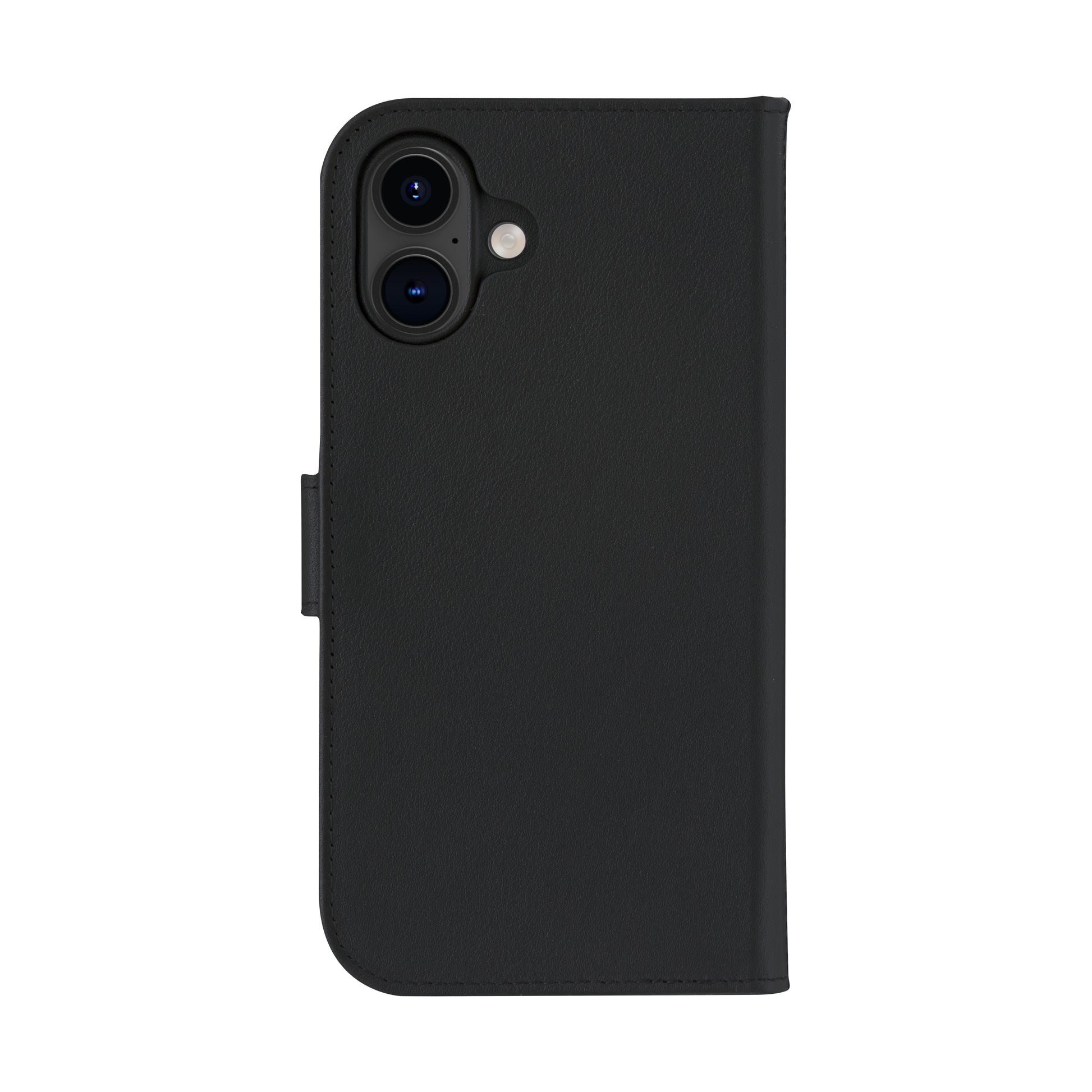 dbramante1928 Lynge Wallethülle – für Apple iPhone 16 Plus, MagSafe, 3 Kartenfächer, Leder, schwarz