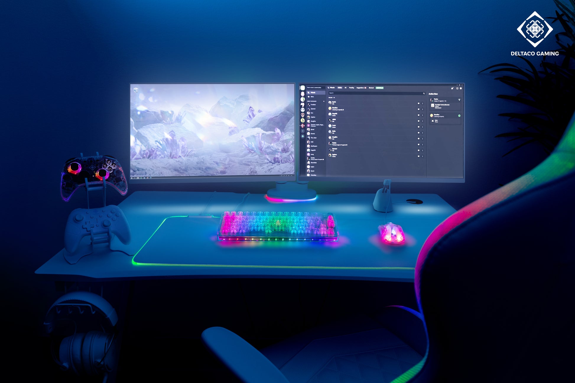 Deltaco Gaming GAM-160-T-CH – Gaming-Tastatur 65% – Mechanisch – QWERTZ (CH) – RGB – Ohne Ziffernblock