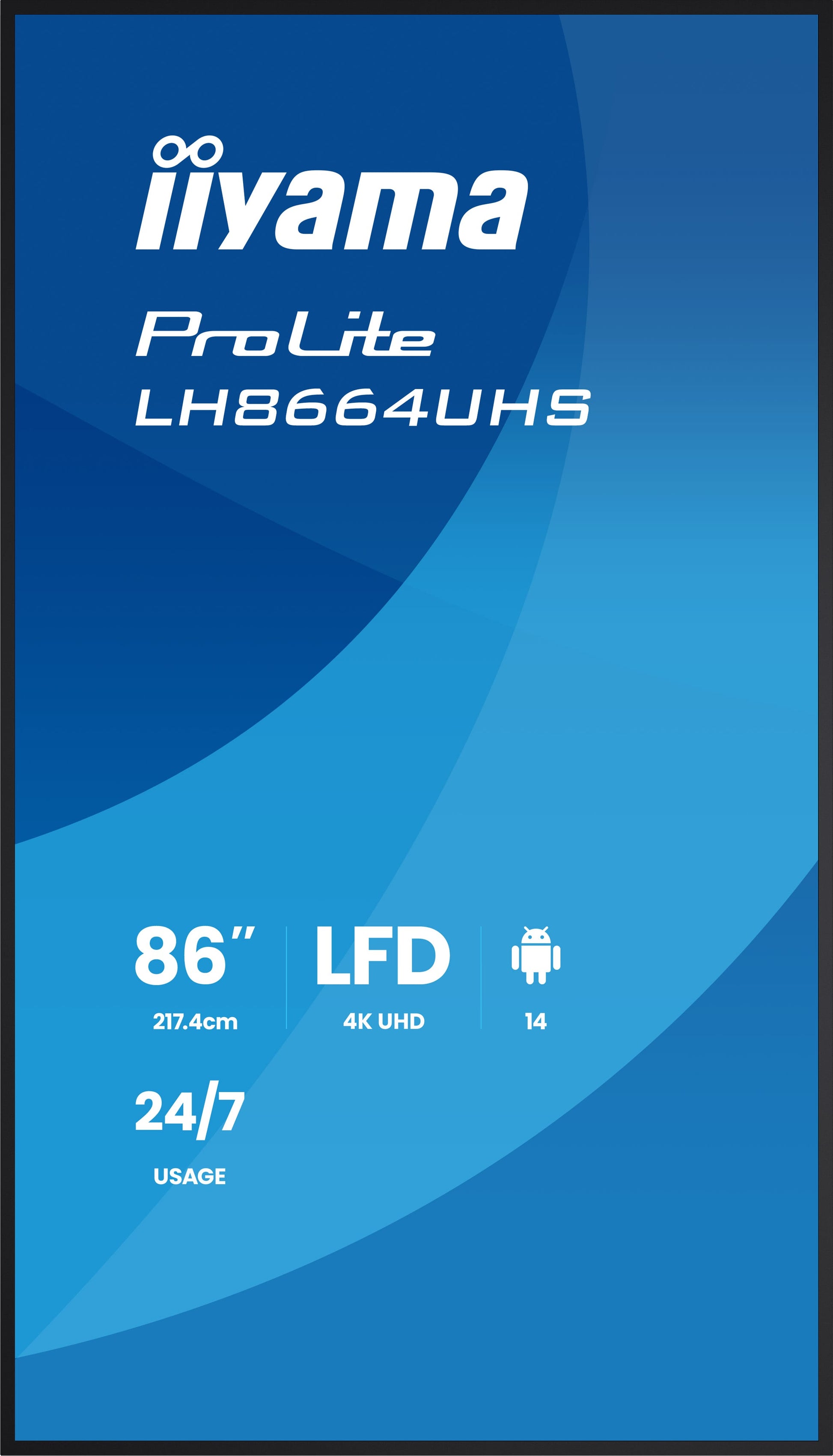 iiyama LH8664UHS-B3AG – 86", Ultra HD 4K, IPS