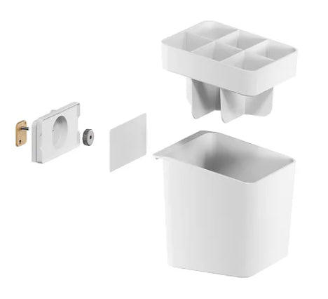 TESA Utensilienhalter – ABS-Kunststoff, Weiss, 13,5 × 17 × 14,5 cm