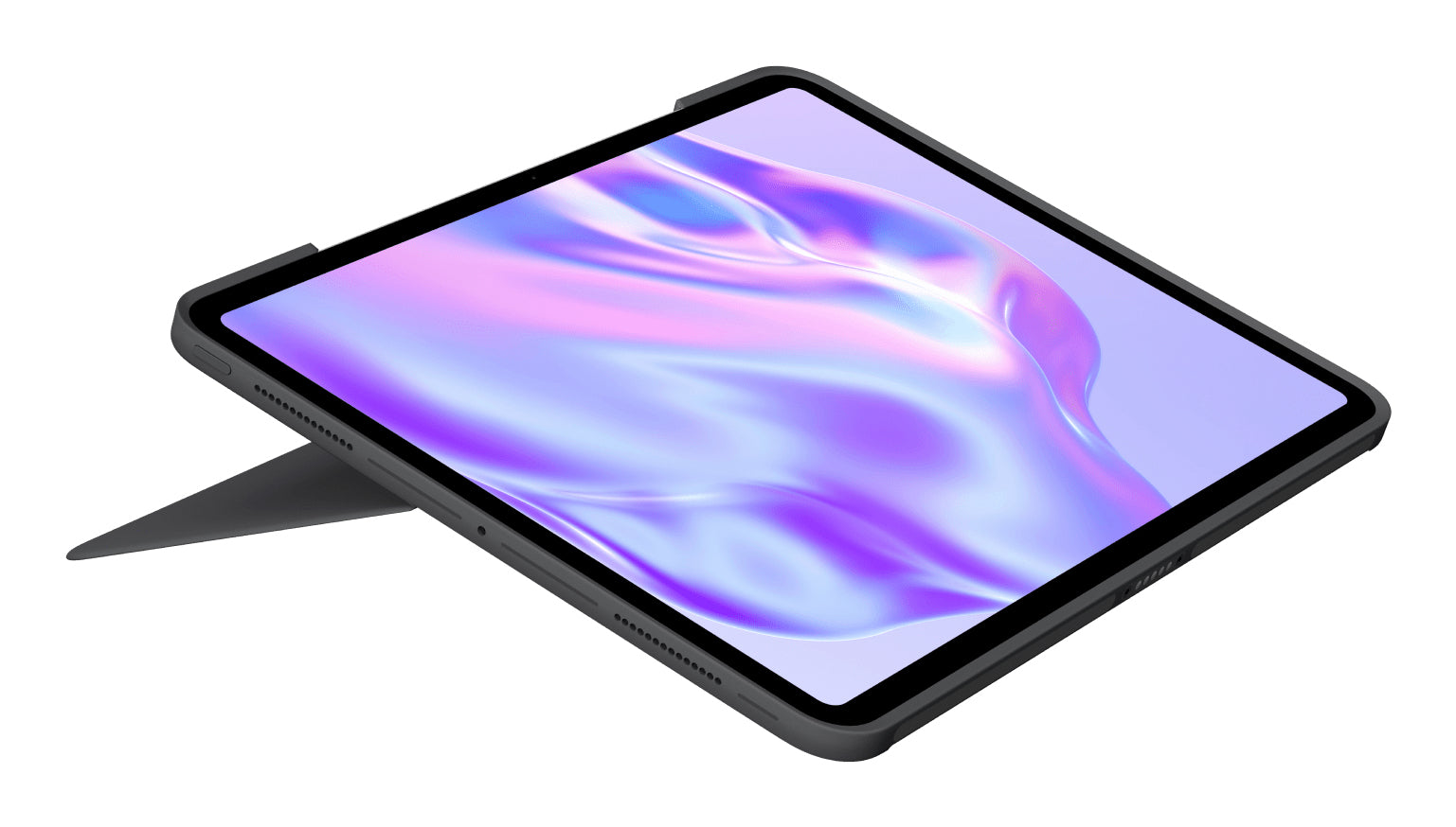 Logitech Combo Touch – Tastatur, UK-Layout (EN), mit Touchpad, Grau – für iPad Pro 11"