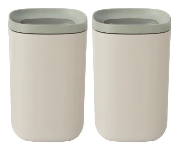 BergHOFF Vorratsdose 1,3 l, Styrol-Acrylnitril (SAN)/Thermoplastisches Elastomer (TPE)/Silikon, Grün, 2-teilig