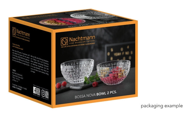Nachtmann Dessertschale Bossa Nova – 2er Set, 750 ml, Ø 15 cm, Glas, Transparent, spülmaschinenfest