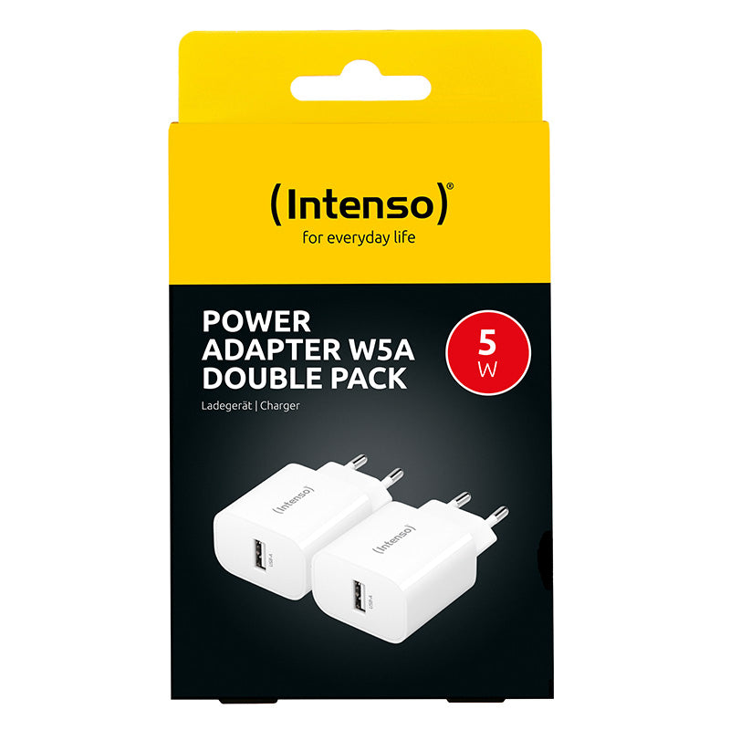 Intenso W5A USB-Ladegerät 5 W – USB-A×1, Weiss