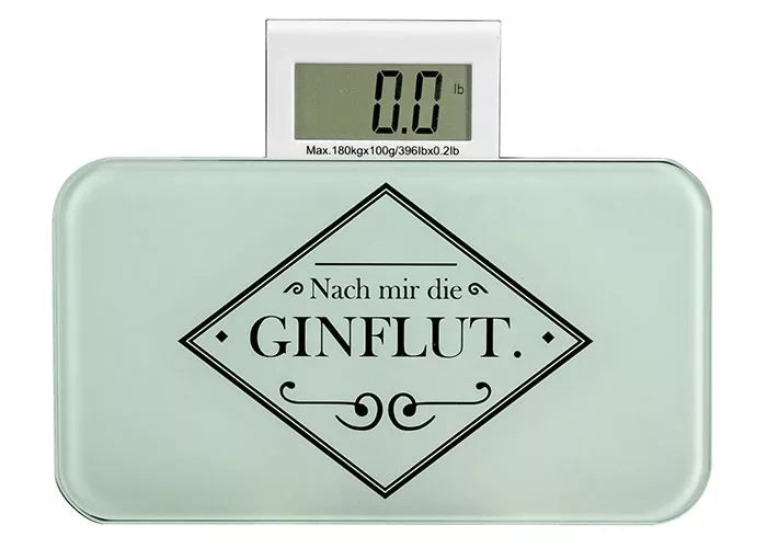 SEE.MANN.GARN See Mann Garn Personenwaage – 22,5×12,5×2 cm, Glas, 180 kg, Transparent