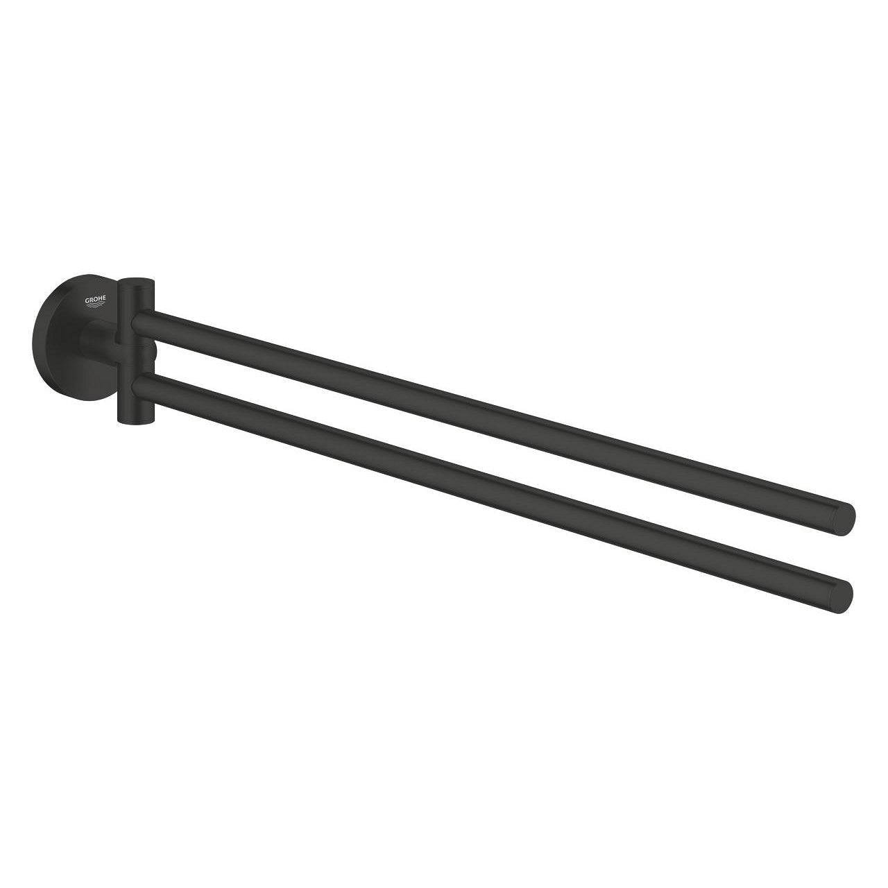 GROHE Handtuchhalter Start (doppelt) – 43,9×5,4×6,1 cm, Metall, 5 kg, Verschraubt, Schwarz