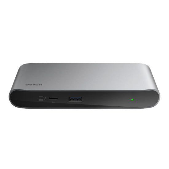 Belkin INC013VFSGY Thunderbolt-Hub – Thunderbolt 4, 2 Displays, 8K, 1× USB-A, 150 W PD, TB4 × 4, für Mac
