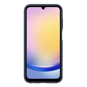 Samsung Backcover – für Samsung Galaxy A25 5G, mit Kartenfach, TPU, Schwarz/Blau, kratzresistent