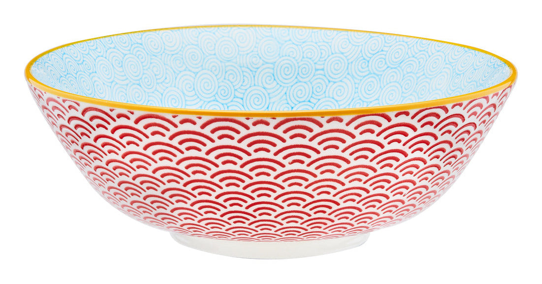 Björn PATTERN Suppenteller – Porzellan, Mehrfarbig, Ø 21,0 cm, 6 Stück