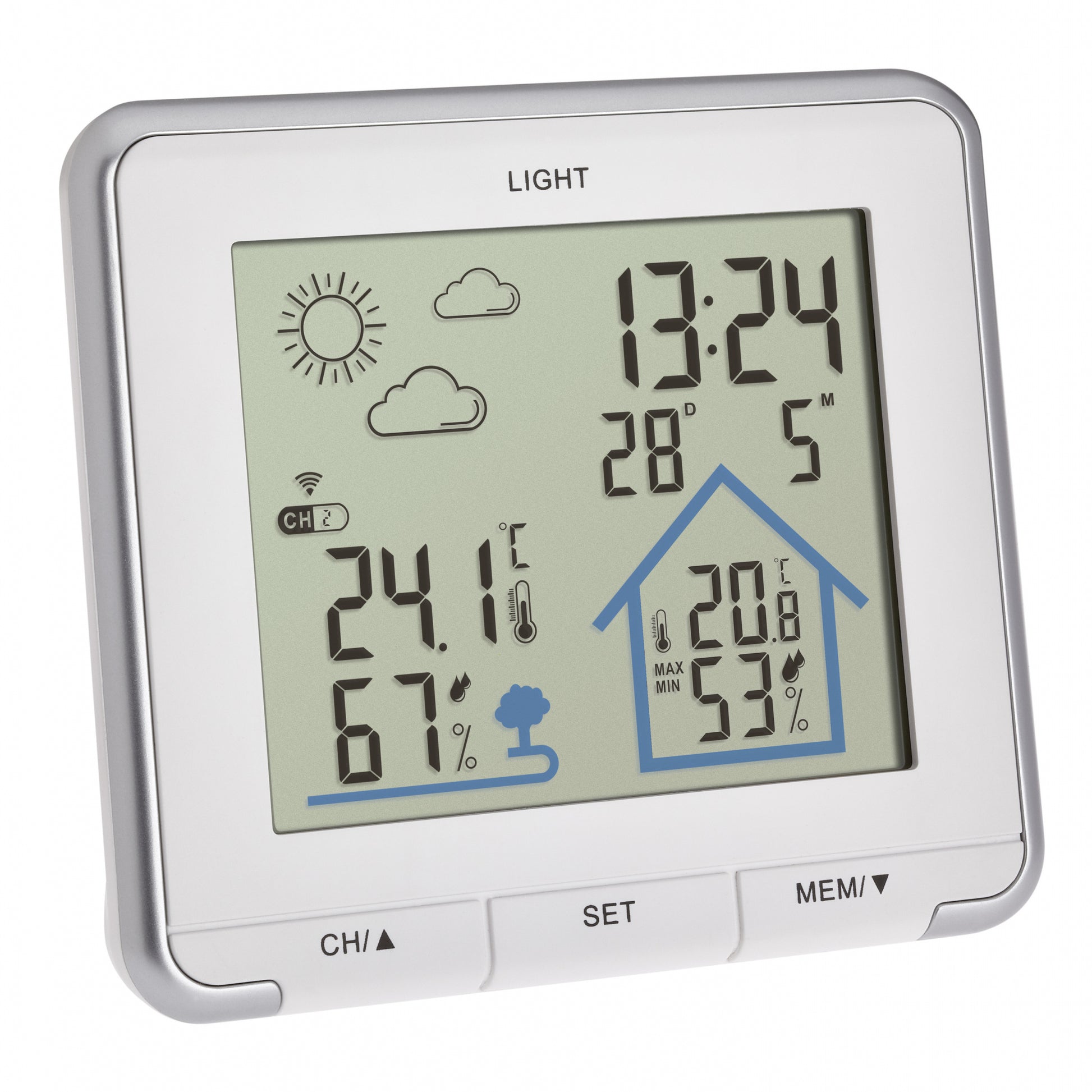 TFA-Dostmann LIFE Temperatur-/Feuchtesensor – Kabellos, −30–70 °C, 20–95 %, Innen/Aussen