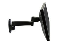 Ergotron 200 Serie MIS-D – Wandhalterung, bis 27", 11,3 kg, verlängerbar, schwarz