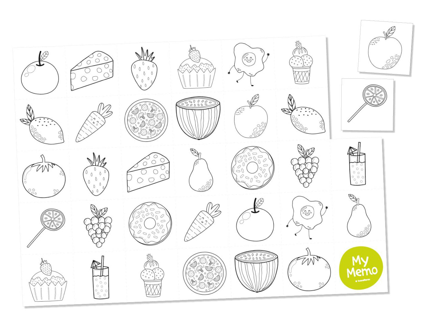 Trendform Tischset – Papier, mehrfarbig, 42 × 29,7 cm