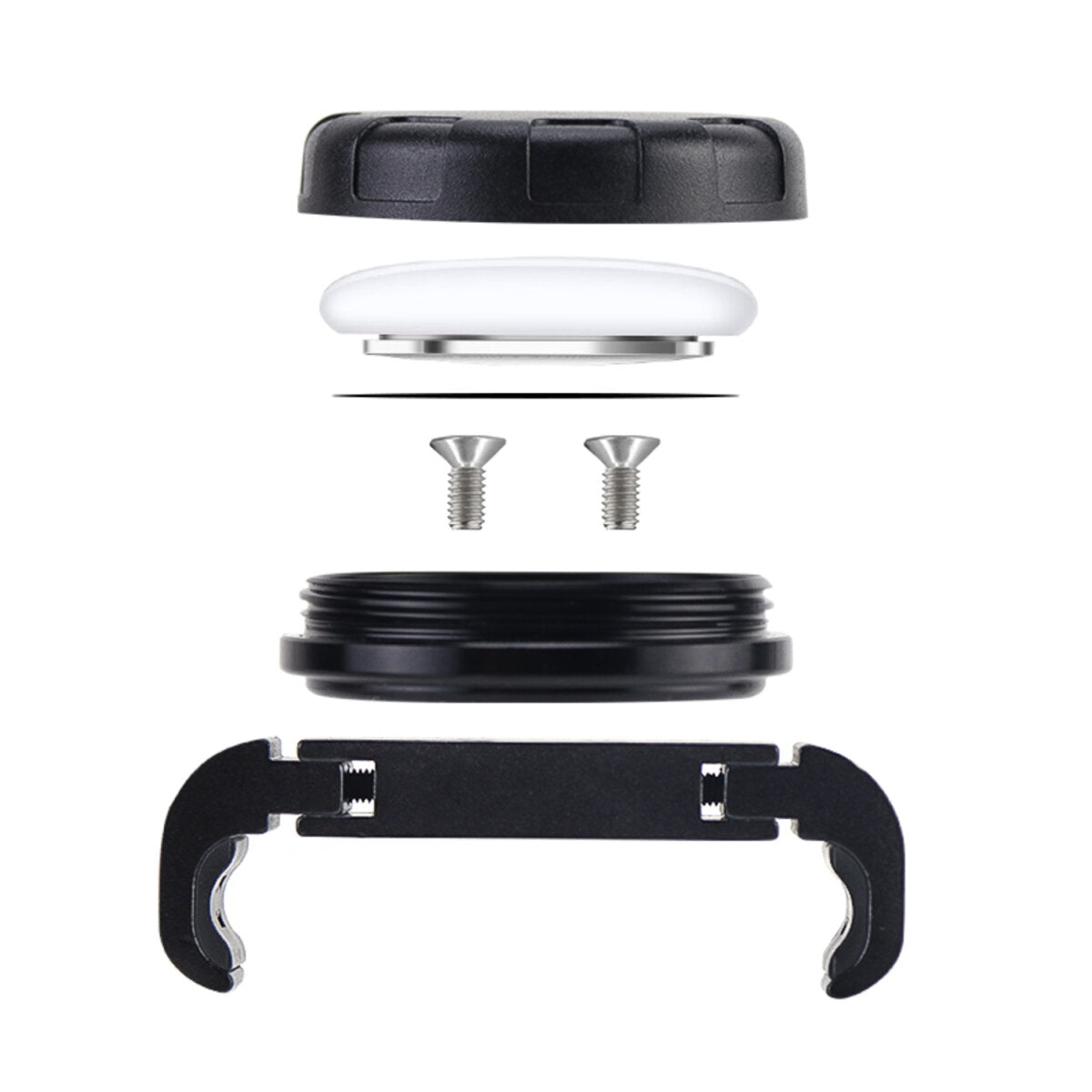 4smarts SkyTag – Bluetooth-Tracker – für Apple Wo ist? – IP65, 50 m Reichweite – Schwarz/Weiss