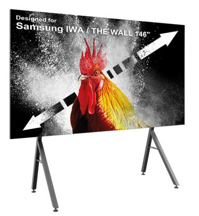 Hagor Bodenständer – 146" – Höhenverstellbar, Stellfüsse mit Niveauregulierung – für Samsung IWA / The Wall –