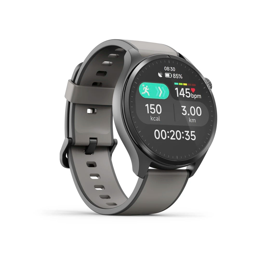 Hama 9000 52 mm GPS – Edelstahl Anthrazit, Sportarmband, 50 m, für Android und iPhone