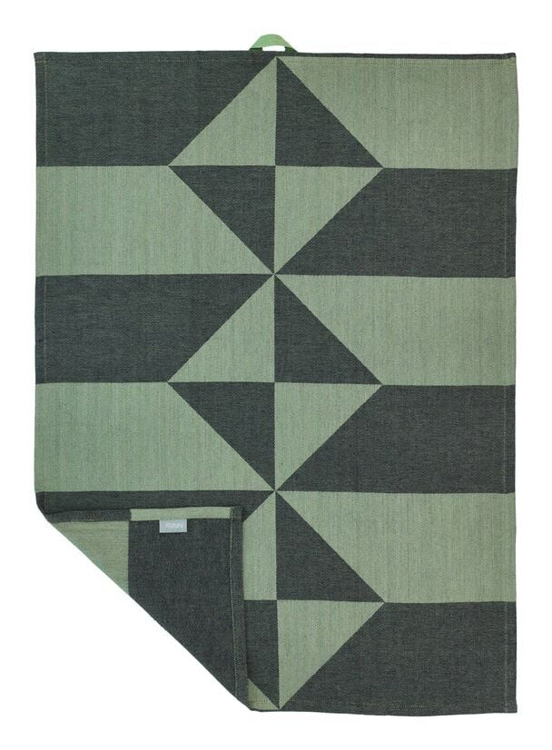 Södahl Geschirrtuch Twist – 50 × 70 cm, Grün, Baumwolle, 2er-Set, OEKO-TEX
