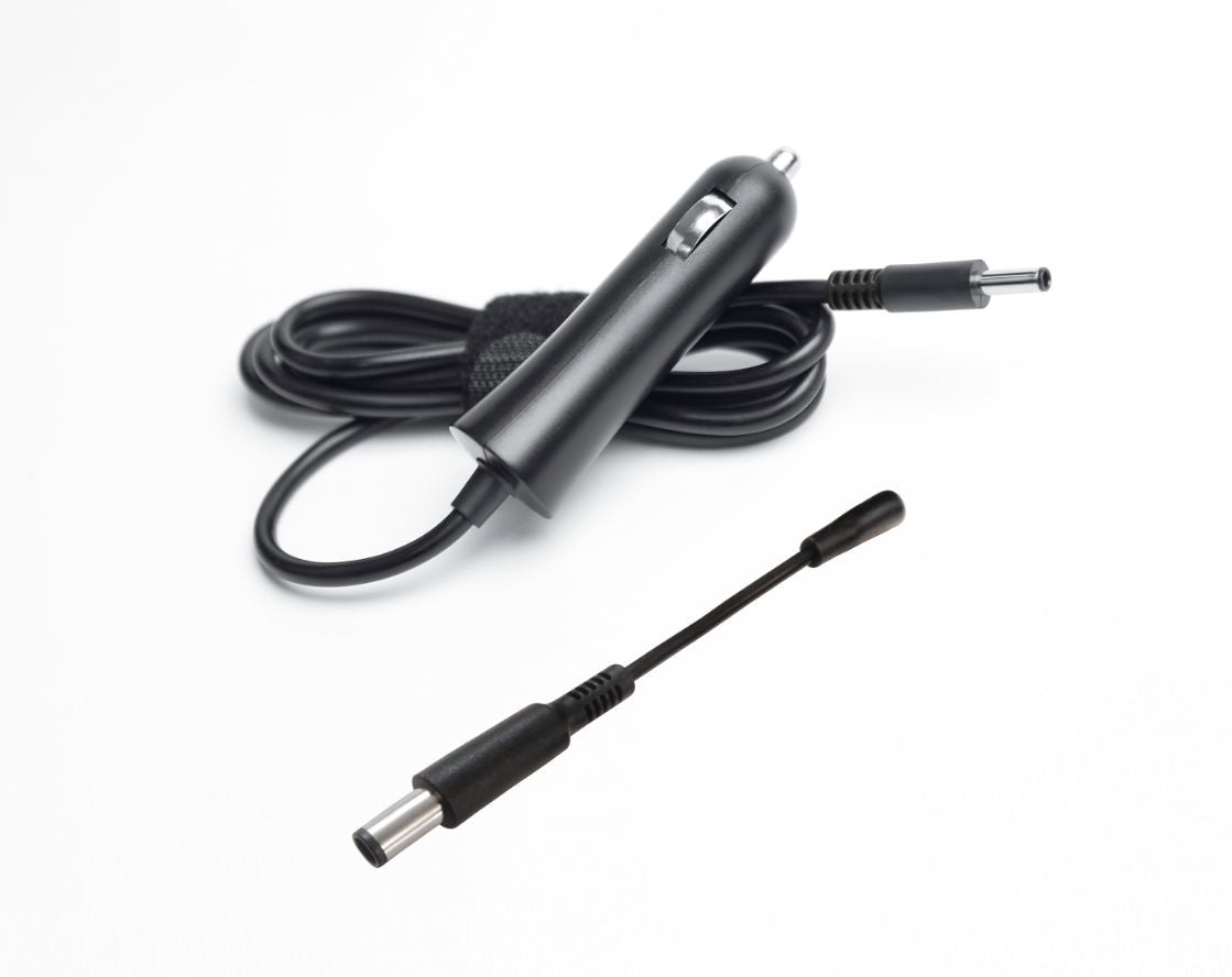 CoreParts Auto-Ladegerät 90 W 19,5 V – Stecker 4,5×3,0 mm – Eingang 12–15 V – für Dell – schwarz