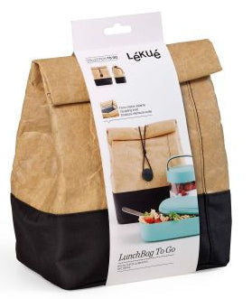 Lékué Lunchtasche To Go – 4 l, 130×250×200 mm – braun, Kunststoff – 1 Stk.