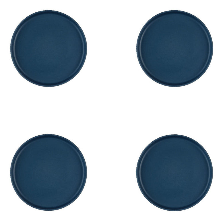 Björn SCANDI Frühstücksteller – Steinzeug, Marineblau, 4 Stück
