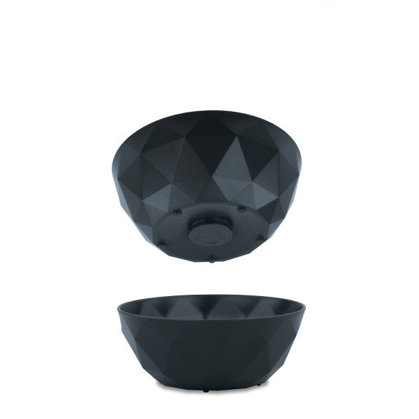 Silwy Suppenschüssel S0BO-1408-2-A – 2er Set, 500 ml, Ø 16 cm, H 6,3 cm, Kunststoff, Schwarz, stapelbar