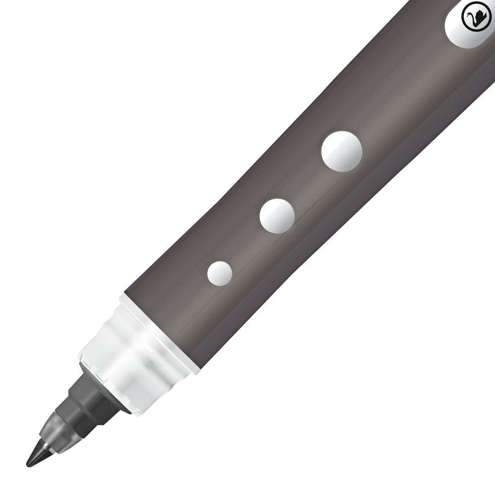 STABILO worker+ colorful – Tintenroller, mit Kappe, 0,5 mm, schwarz, für Linkshänder