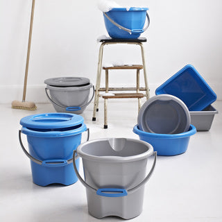 Sigma home Putzeimer Water-Line – 14 l, Kunststoff, Grau, 41,5 × 41,5 × 23,5 cm