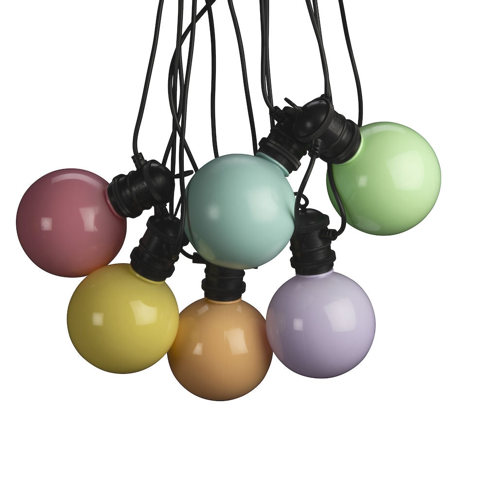 Konstsmide Lichterkette – 2600 K – IP44 – Akku & Solar – 10 LEDs, Timer, dimmbar, Fernbedienung – Kunststoff