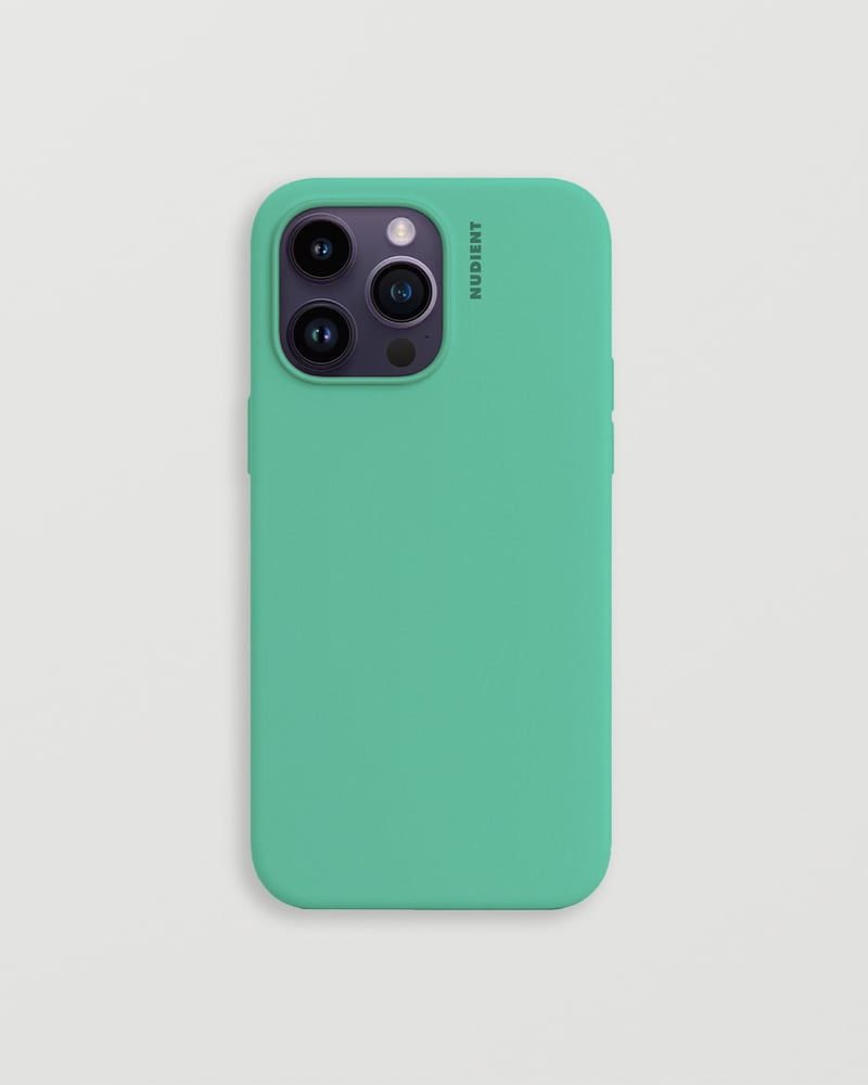Nudient Backcover – für Apple iPhone 14 Pro Max, Mikrofaser+Silikon, Mintgrün