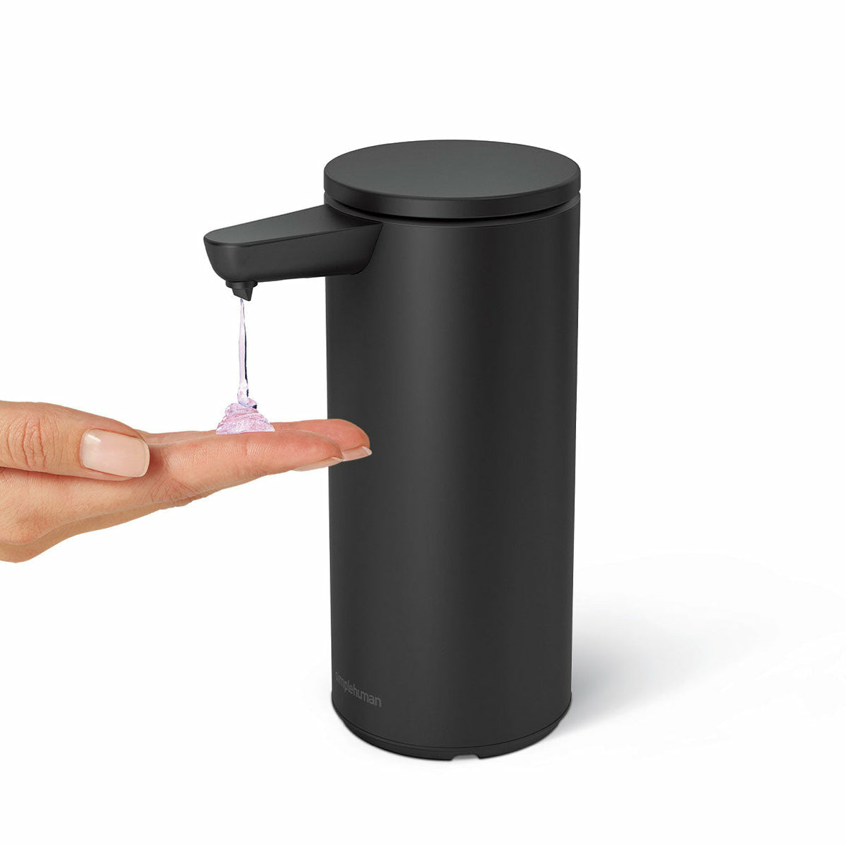 simplehuman ST1084 Seifenspender – Edelstahl, schwarz matt, 266 ml