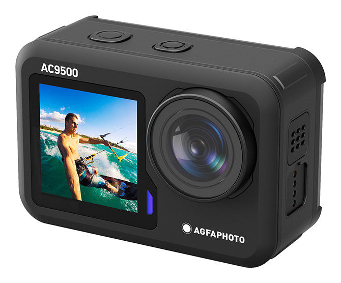 AgfaPhoto Realimove AC9500 – Unterwasserkamera, wasserdicht bis 18 m, 16 MP, 4K, schwarz
