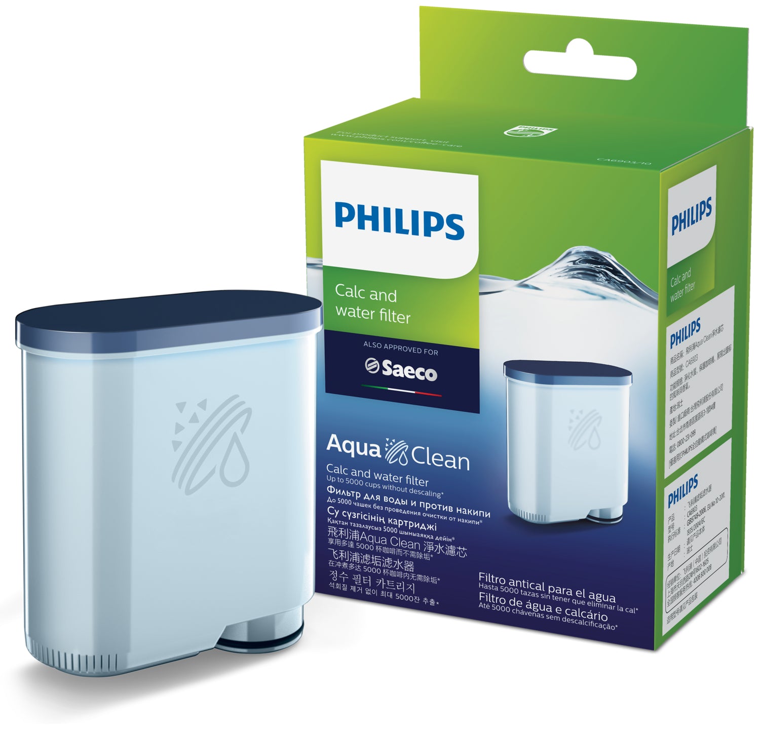 Philips Wasserfilterkartusche AquaClean CA6903/10 – für Saeco Espressomaschinen