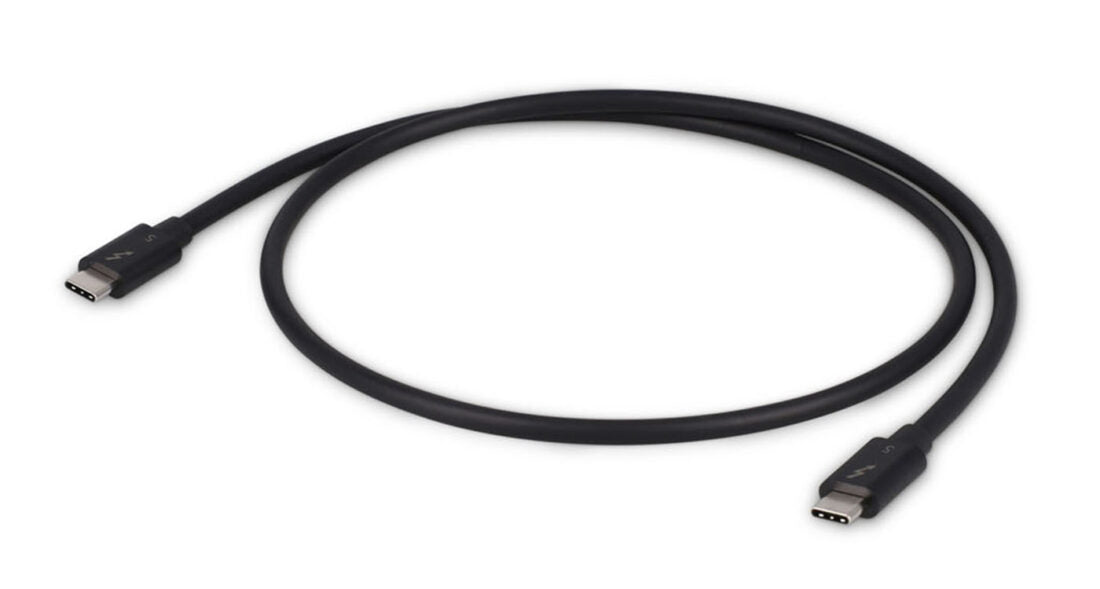 LMP USB-C-zu-USB-C-Datenkabel – 0,8 m, Thunderbolt 5, 70 W, Schwarz