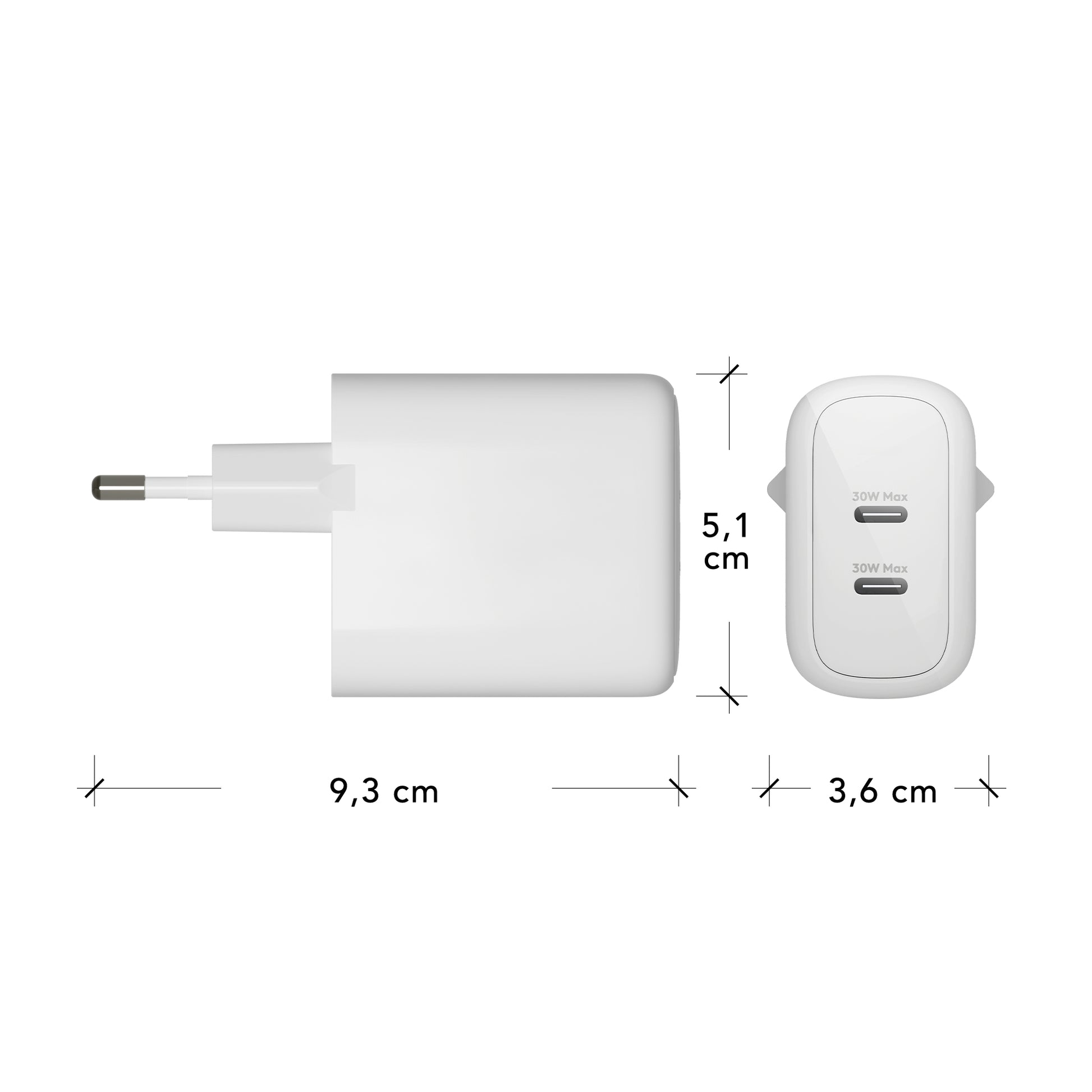 dbramante1928 Netzteil – 30 W, 2× USB-C