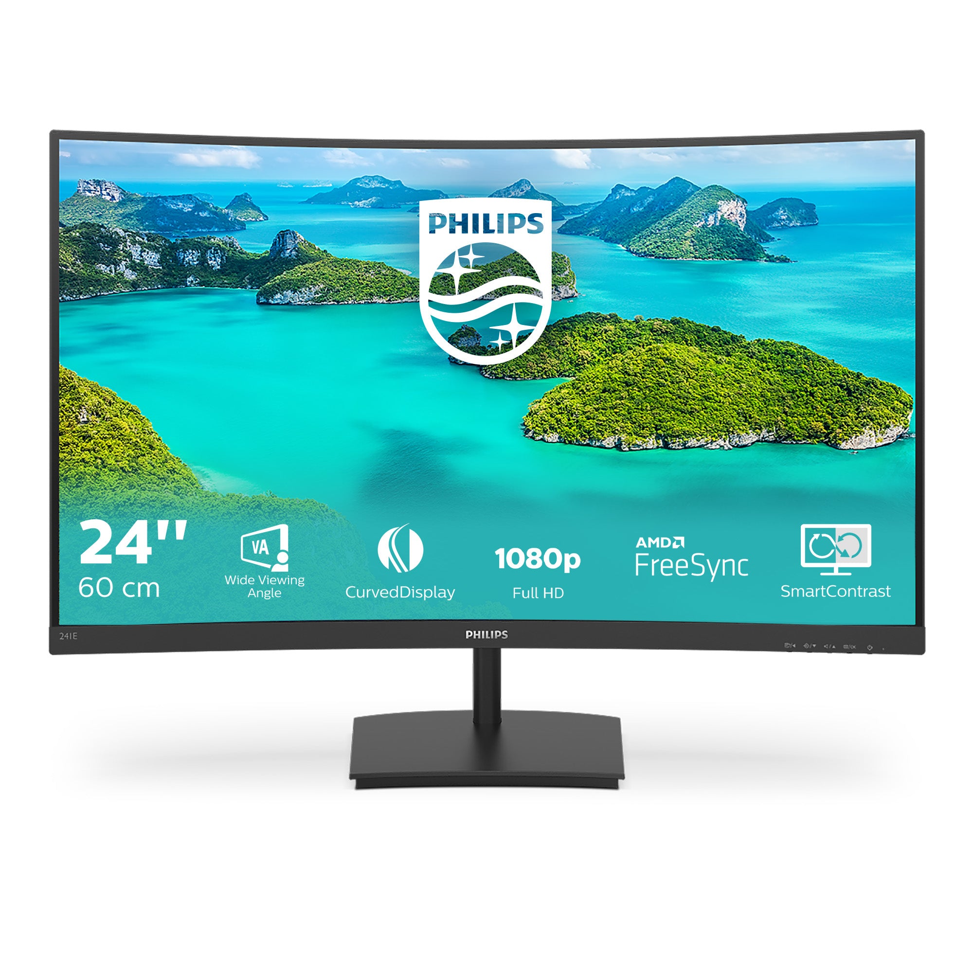 Philips 241E1SCA/00 – 23,6" Curved, 1920 × 1080 (Full HD), VA