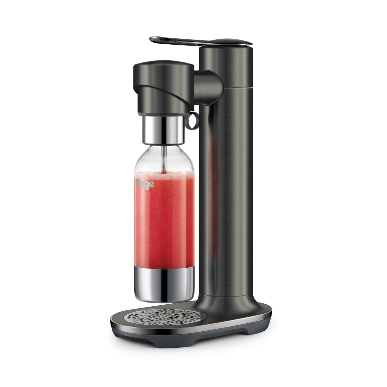 SAGE Wassersprudler inFizz NRE – 1 l Flasche – Anthrazit/Edelstahl